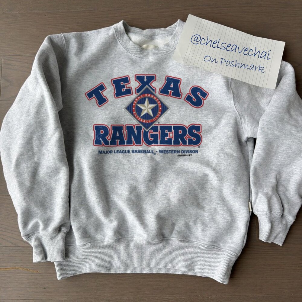 90s Vintage Texas Rangers Sweatshirt, Retro MLB Texas Rangers Baseball Shirt Tee